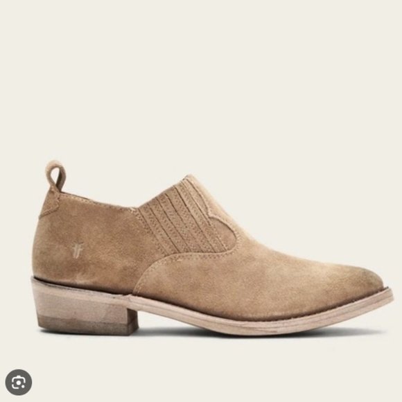 Frye Shoes - $349 Frye Billy Shootie Tan Taupe Beige Suede Leather Southwestern Ankle Boot
